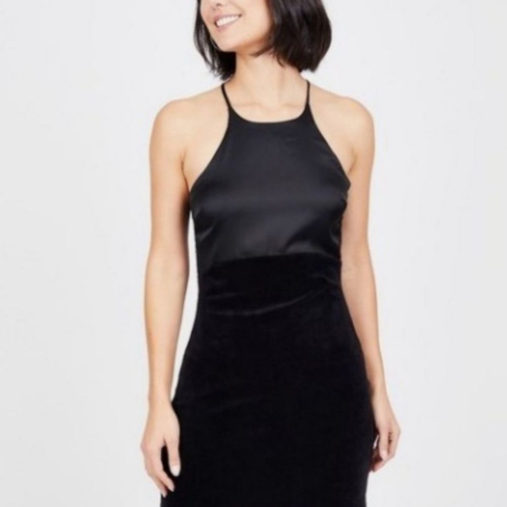 🌟Final Price | Juicy Couture Mixed Media Midi Dress | Black